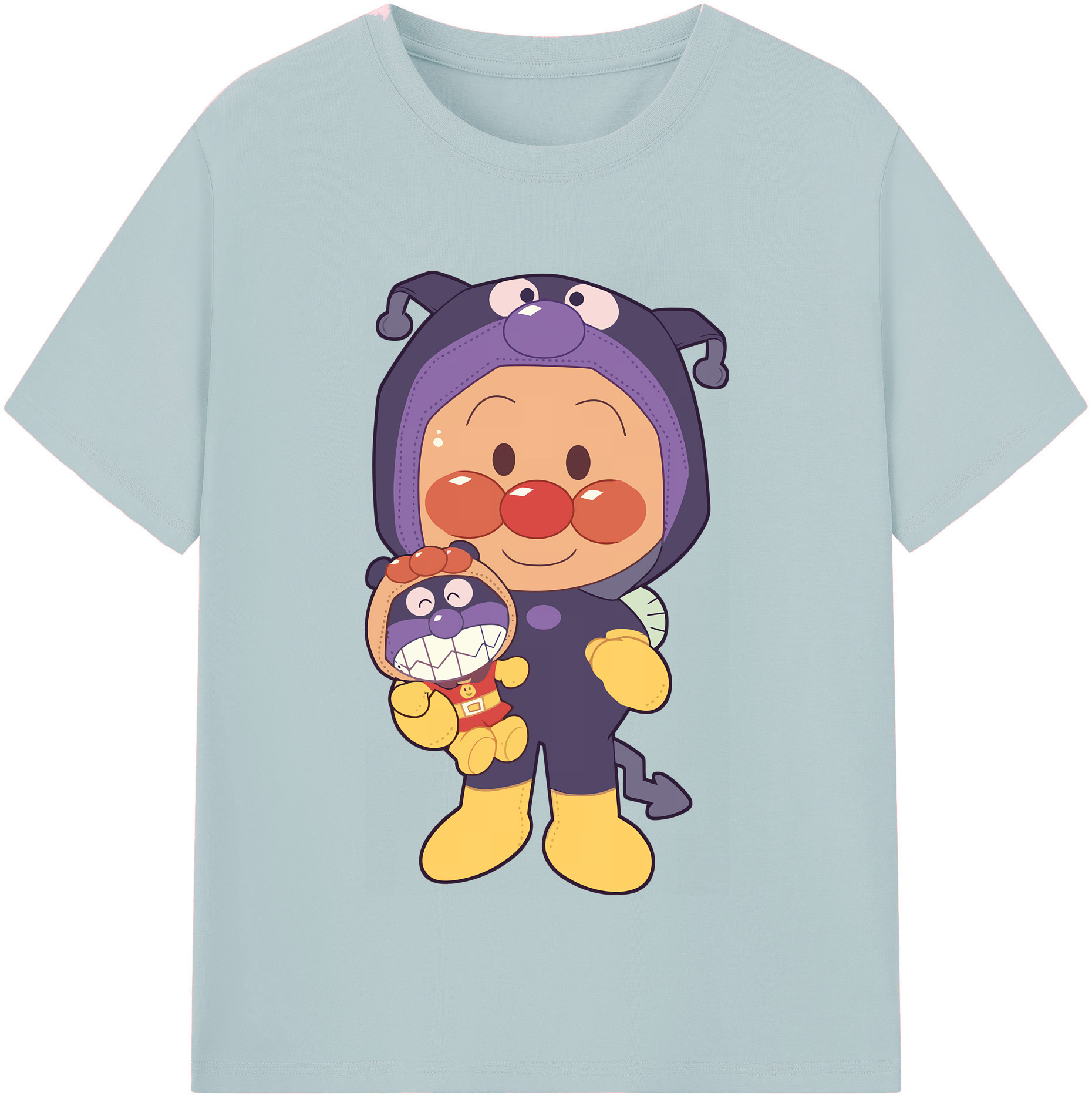（画像用） アンパンマン Anpanman 綿100％半袖Tシャツ（フロントプリント）